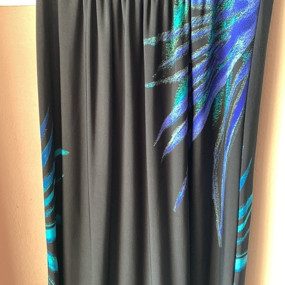 LONDON TIMES Tropical One Shoulder Maxi Dress - Picture 4 of 9